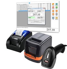 Касове обладнання KPO-31 для магазину та торгівлі. Cканер + принтер чеків + принтер етикеток + ПРРО + програма + налаштування. Гарантія 12 міс.