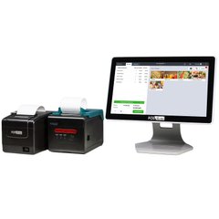 POS-терминал + программа с ПРРО + принтер чеков + кухонный принтер. Для пиццерии, кофейни с кухней, паба, ресторана и др.