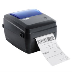 Термопринтер для печати этикеток, наклеек, штрих-кодов 4" PS-HQ480. Принтер этикеток и ценников, черный. Гарантия 12 месяцев