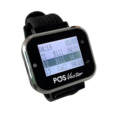 Система виклику персоналу POS Vector Real-101 пейджер годинник та 7 кнопок