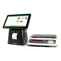 Комплект автоматизации магазина сыра с весовым товаром. POS-терминал с принтером + программа + сканер + весы
