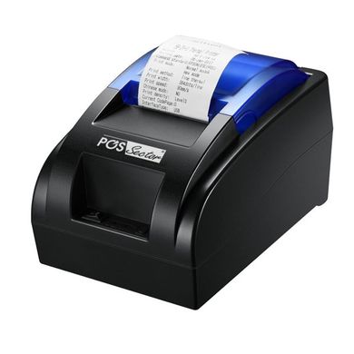 Комплект обладнання: POS принтер чеків USB 58 мм + лазерний 2D-сканер штрих-кодів і QR-кодів MC-200