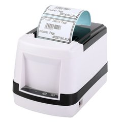 USB термопринтер для печати этикеток, стикеров, наклеек, штрих-кодов PS-HL80 чёрно-белый. Принтер ценников. Гарантия 12 месяцев