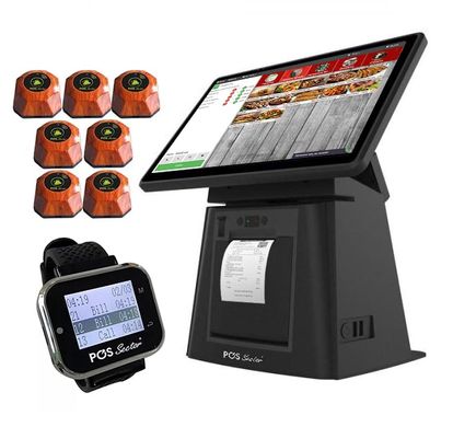POS терминал для кальянной + принтер + программа с ПРРО + часы официанта + 7 кнопок вызова