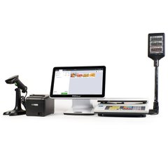 Комплект POS оборудования для пекарни кондитерской: POS терминал + Весы + Чековой принтер + Сканер штрихкода